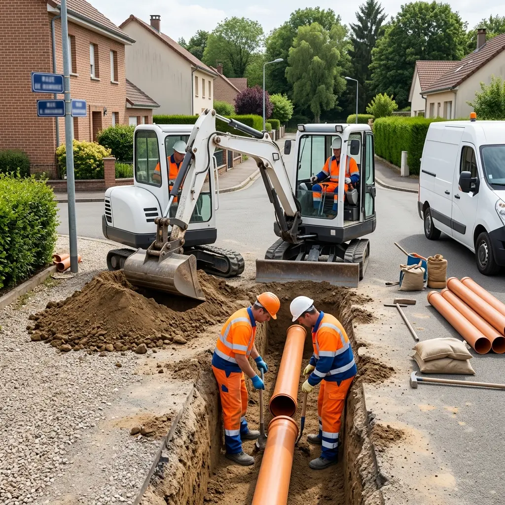 Raccordement au tout à l'égout Vouziers (08400)