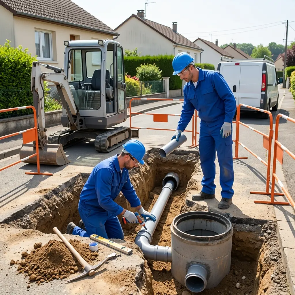 Raccordement au tout à l'égout Givet (08600)