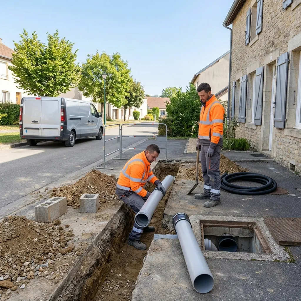 Raccordement au tout à l'égout Nouzonville (08700)
