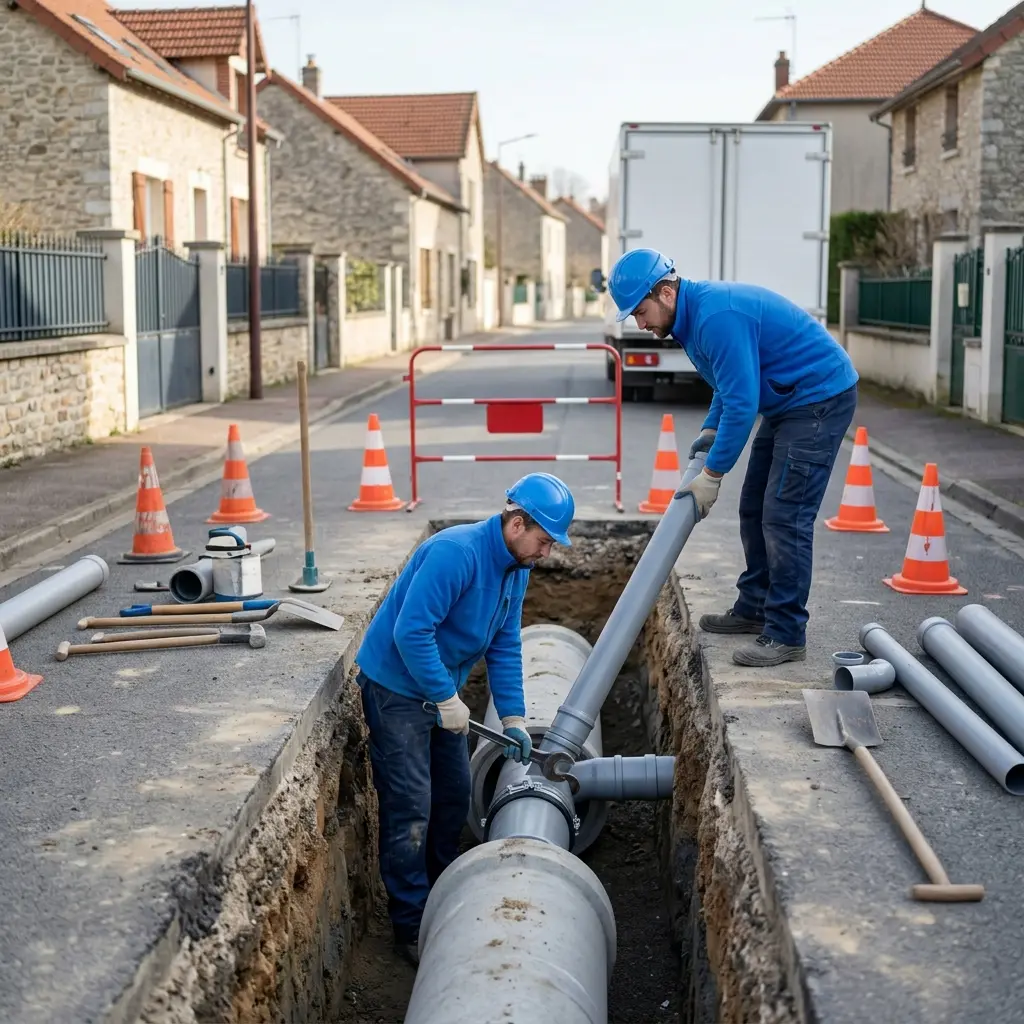Raccordement au tout à l'égout Saint-Germain (10120)