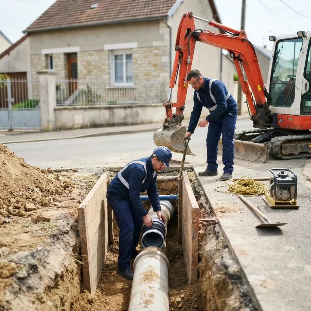 Raccordement au tout à l'égout Pont-Sainte-Marie (10150)