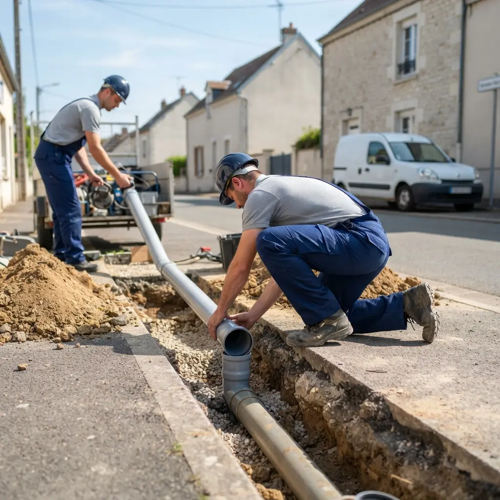 Notre méthode de raccordement au tout à l'égout à Nogent-sur-Seine