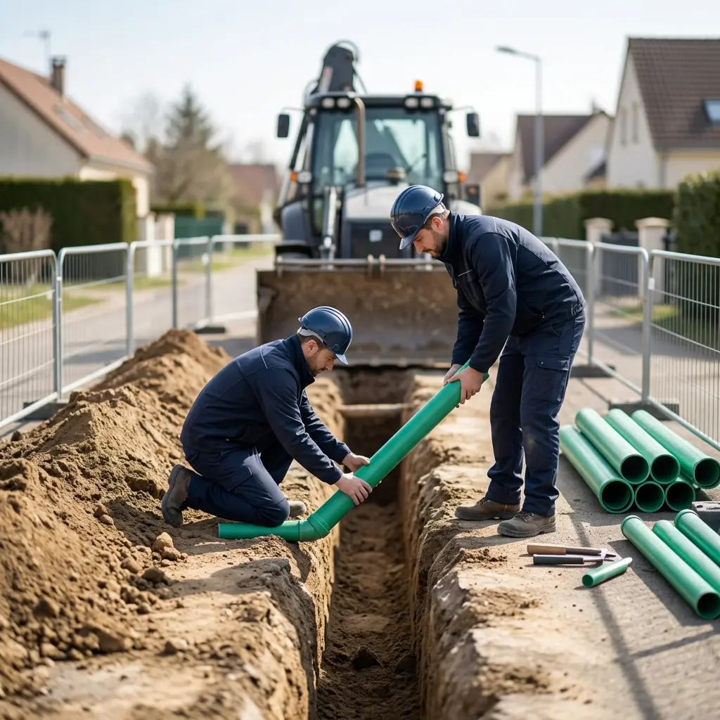 Raccordement au tout à l'égout Rosières-près-Troyes (10430)