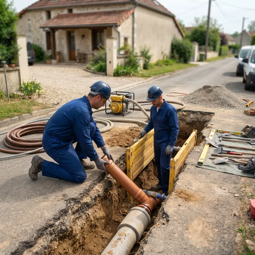 Raccordement au tout à l'égout Bréviandes (10450)