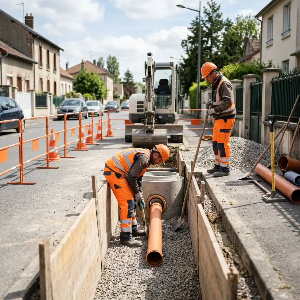 Raccordement au tout à l'égout Reims (51100)
