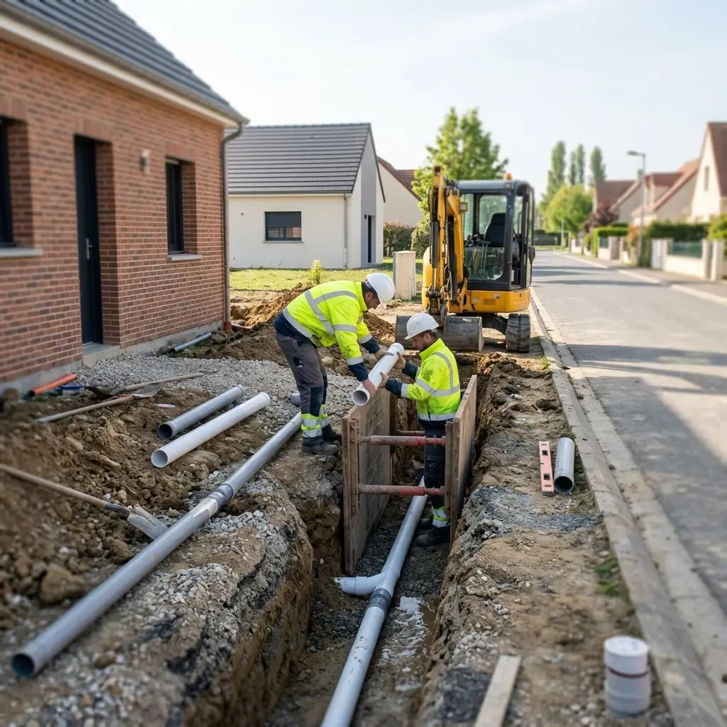 Raccordement au tout à l'égout Bazancourt (51110)