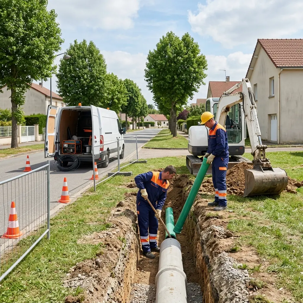 Raccordement au tout à l'égout Warmeriville (51110)