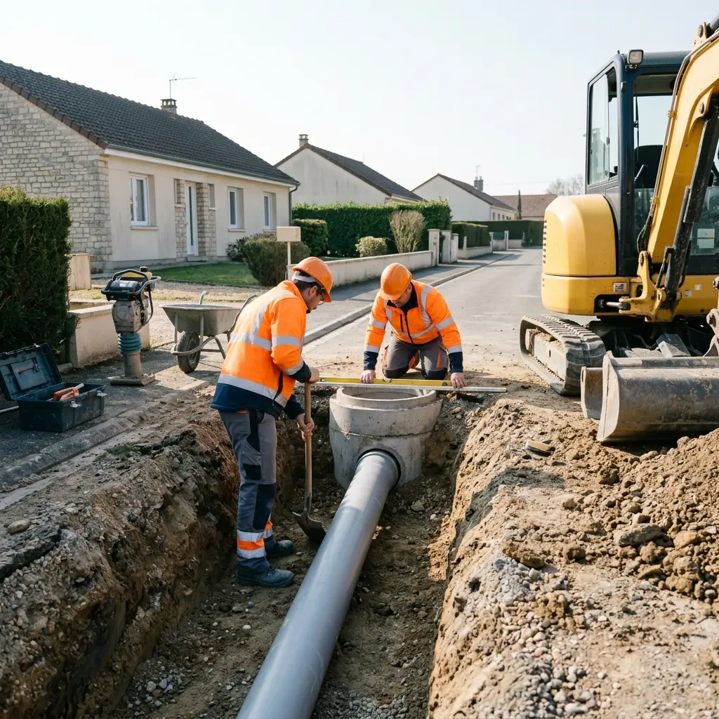 Raccordement au tout à l'égout Sézanne (51120)
