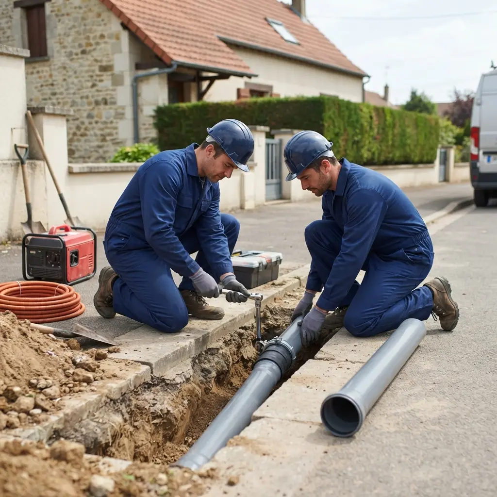 Raccordement au tout à l'égout Fismes (51170)