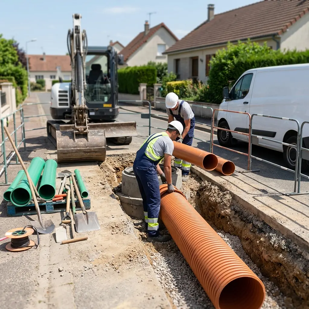 Raccordement au tout à l'égout Fère-Champenoise (51230)