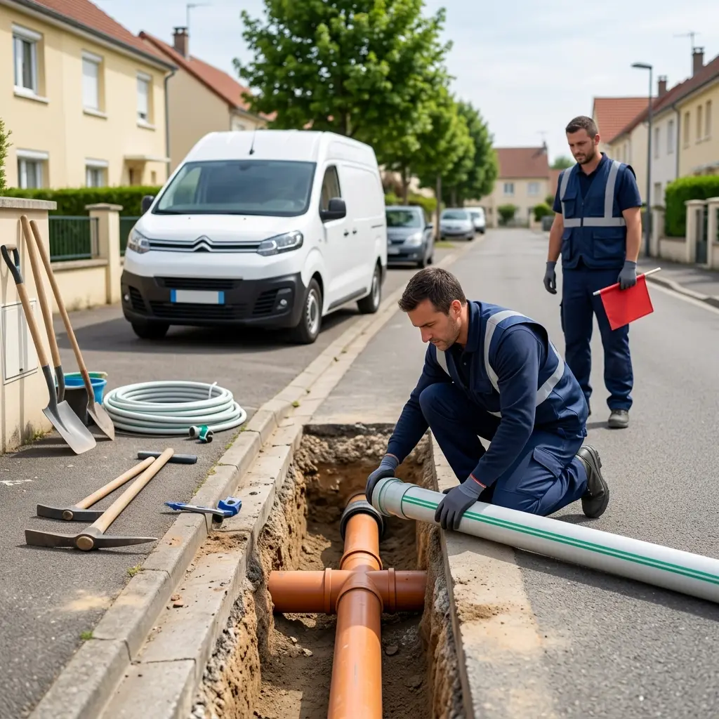 Raccordement au tout à l'égout Cormontreuil (51350)