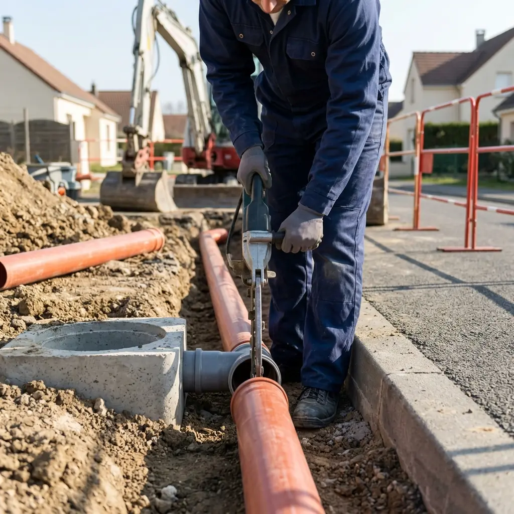 Comment se déroule votre raccordement au tout-à-l'égout à Saint-Brice-Courcelles ?