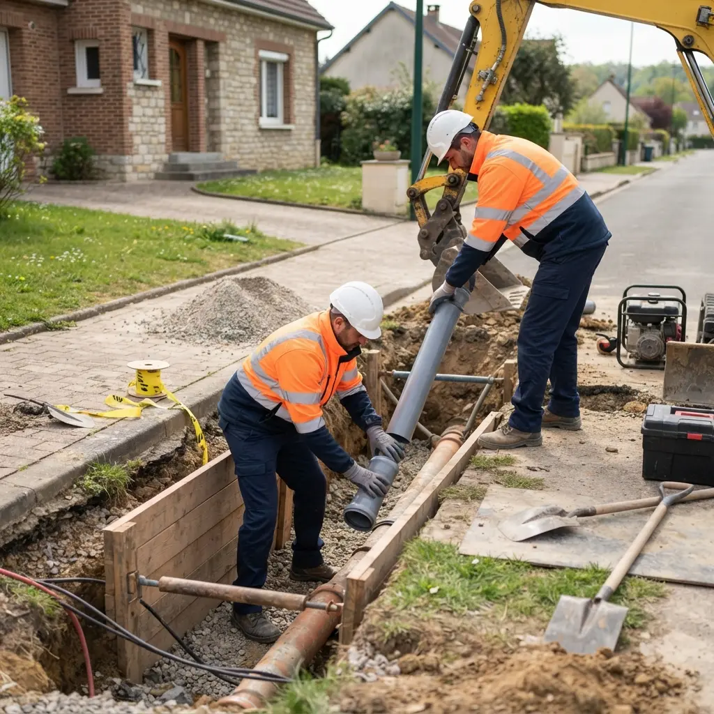 Raccordement au tout à l'égout Mourmelon-le-Grand (51400)
