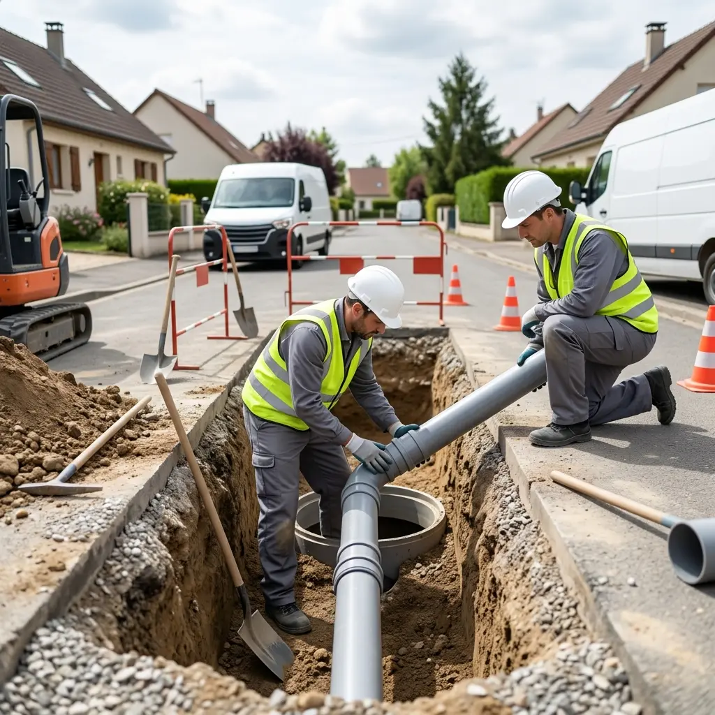 Raccordement au tout à l'égout Courtisols (51460)
