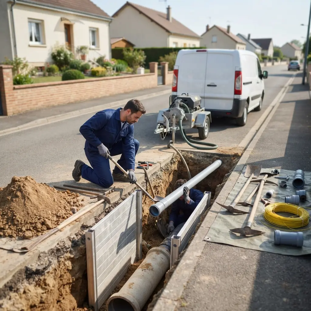 Raccordement au tout à l'égout Sarry (51520)