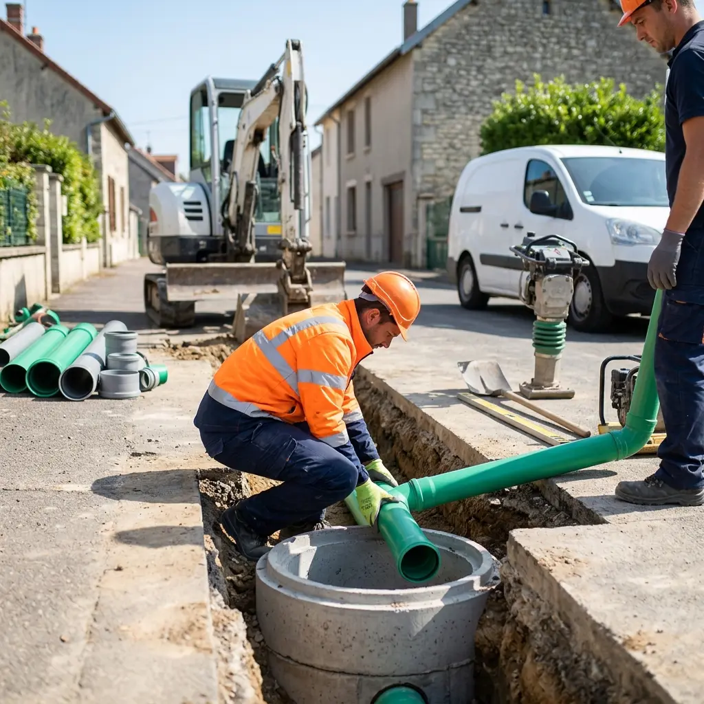 Raccordement au tout à l'égout Dormans (51700)