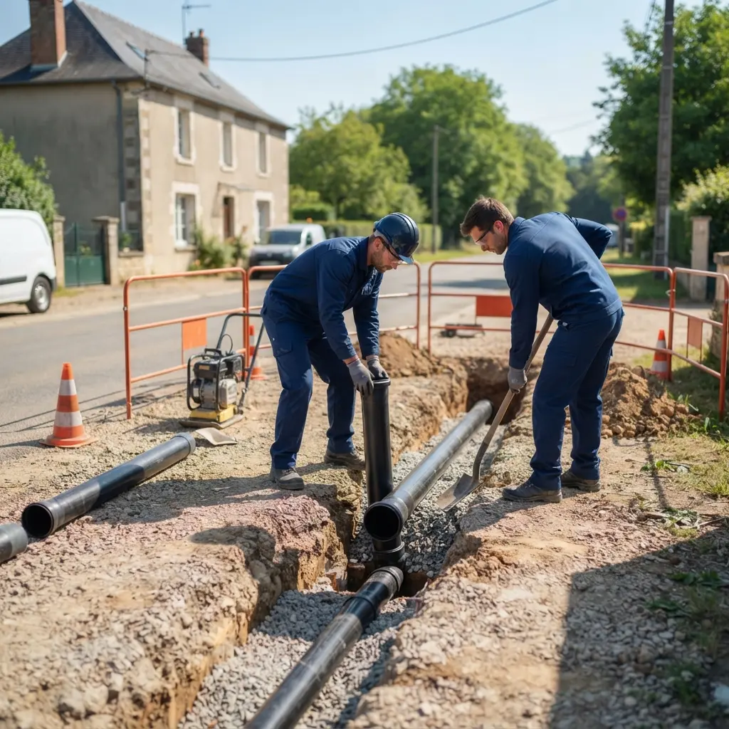 Raccordement au tout à l'égout Chaumont (52000)