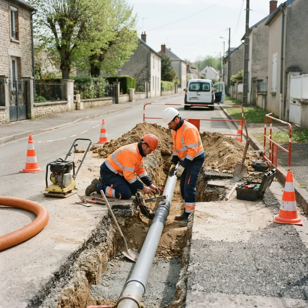 Raccordement au tout à l'égout Nogent (52800)
