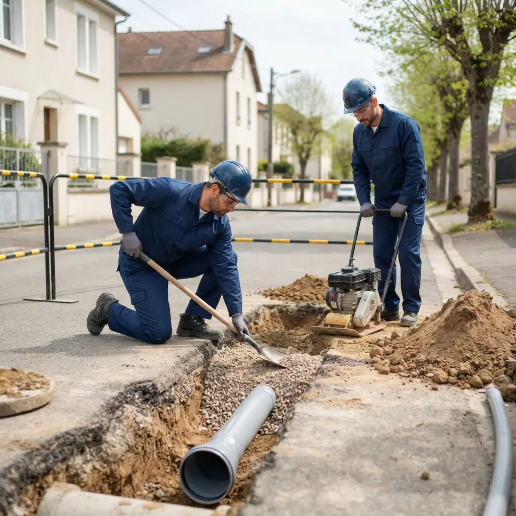 Raccordement au tout à l'égout Saint-Max (54130)