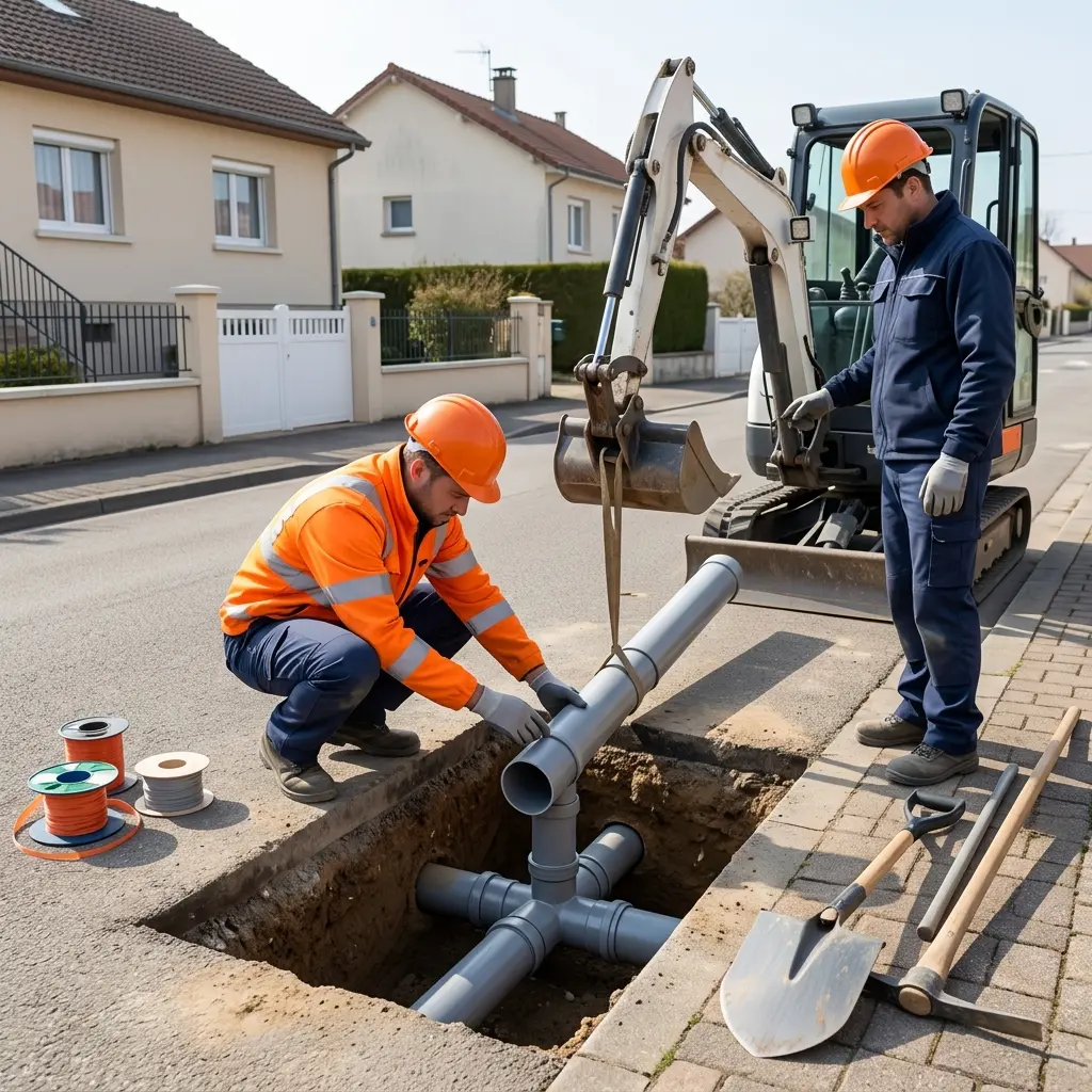 Raccordement au tout à l'égout Malzéville (54220)