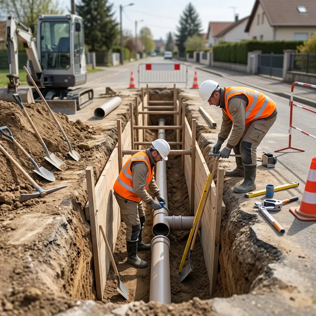 Raccordement au tout à l'égout Neuves-Maisons (54230)
