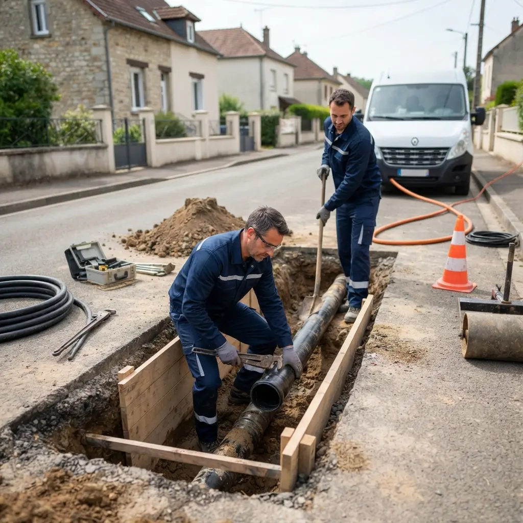 Raccordement au tout à l'égout Jœuf (54240)