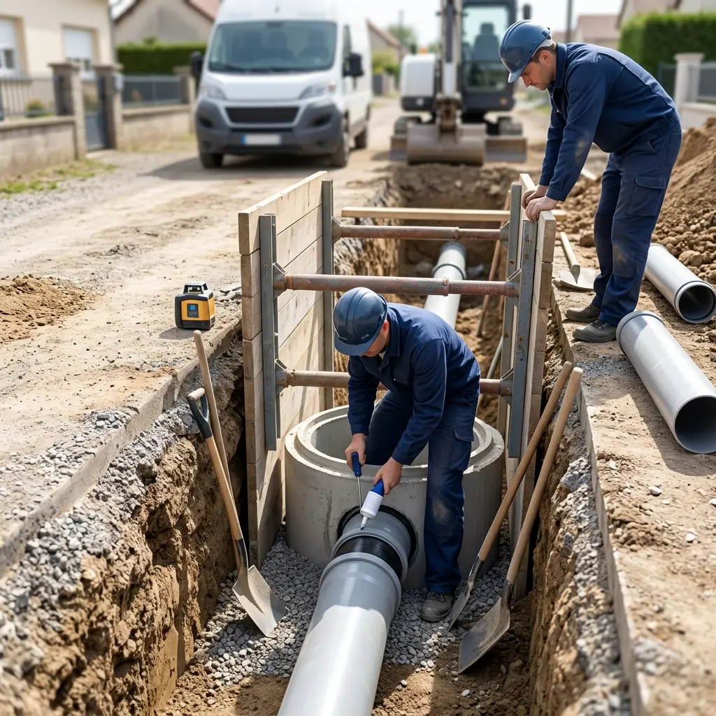 Raccordement au tout à l'égout Champigneulles (54250)