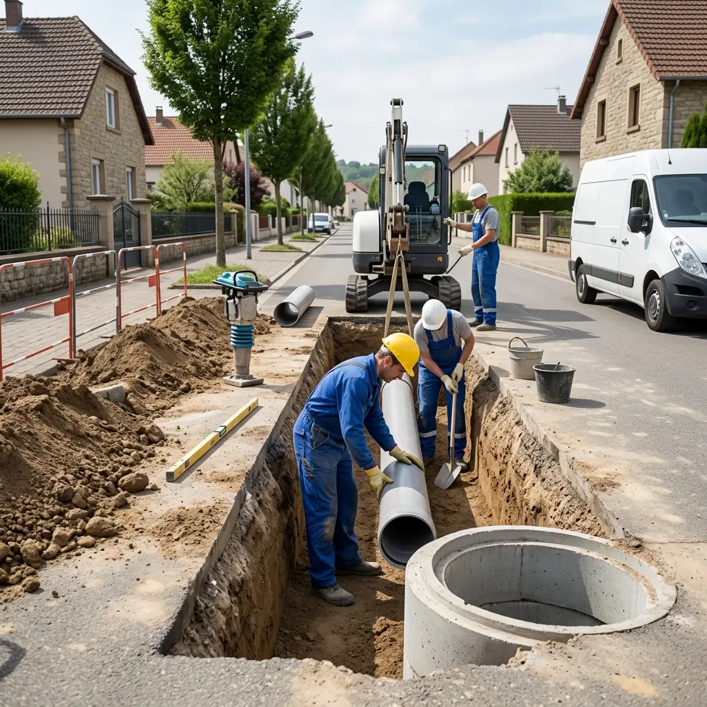 Notre méthodologie pour un raccordement au tout à l'égout à Longuyon