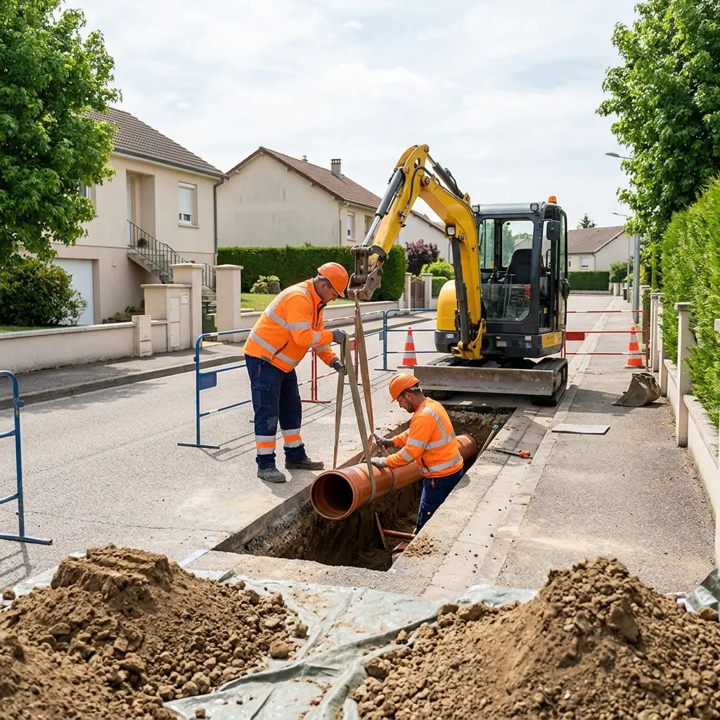 Raccordement au tout à l'égout Essey-lès-Nancy (54270)