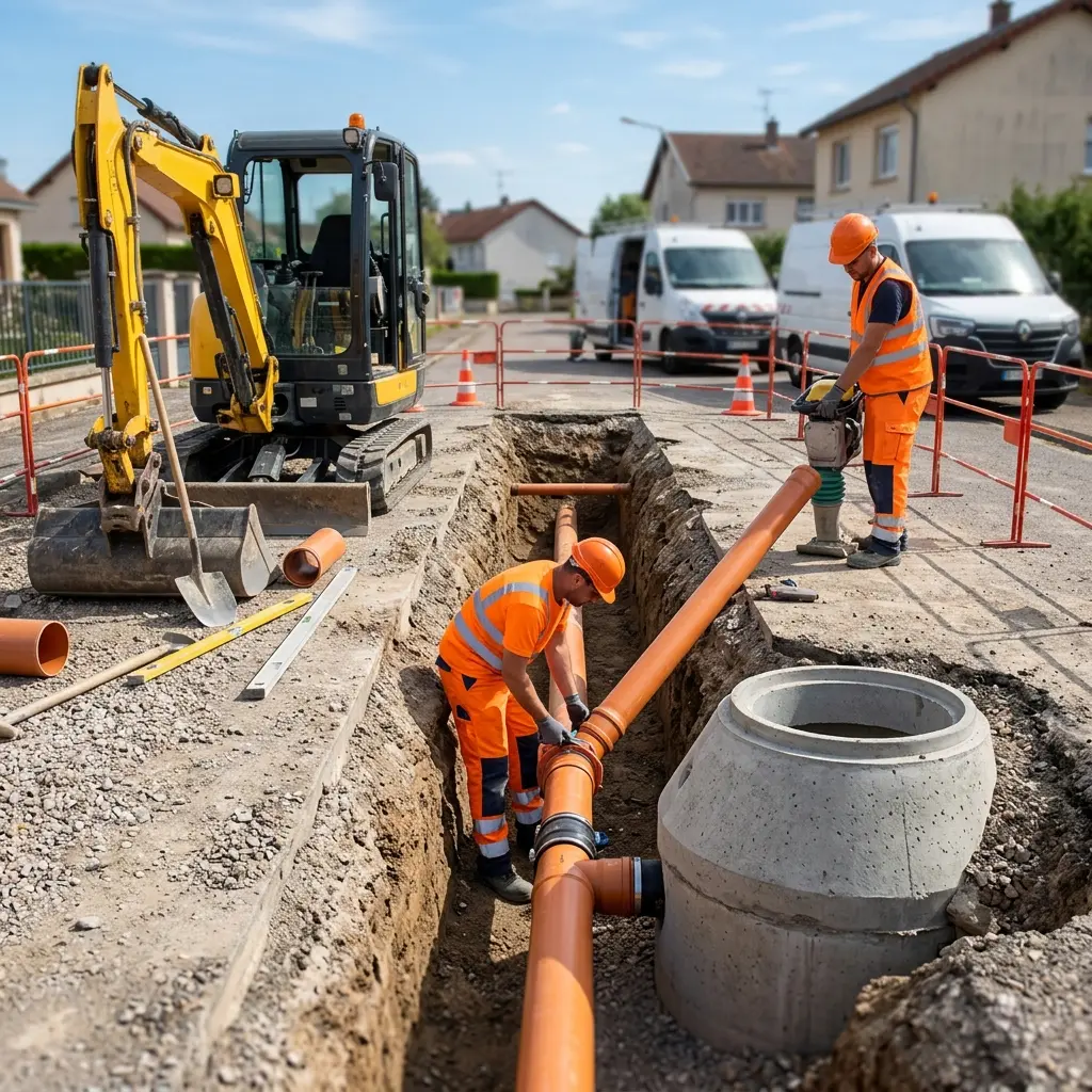 Raccordement au tout à l'égout Lunéville (54300)