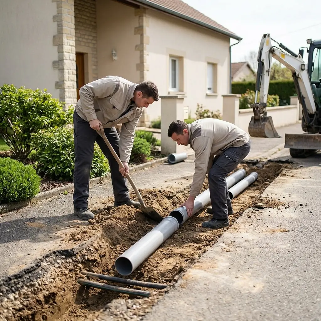 Raccordement au tout à l'égout Damelevières (54360)