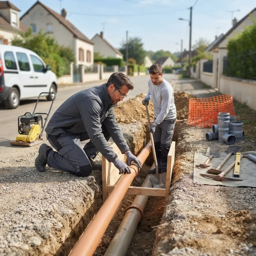 Raccordement au tout à l'égout Cosnes-et-Romain (54400)