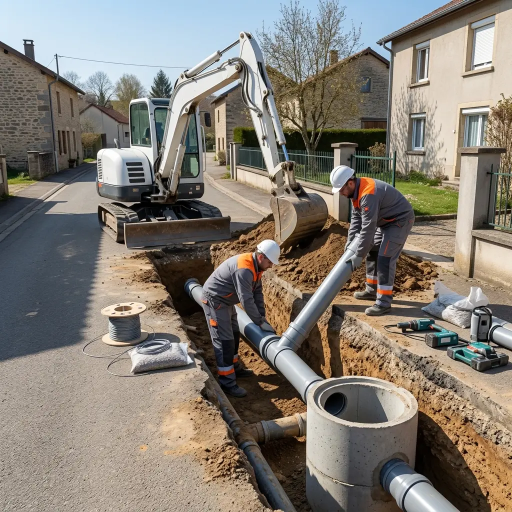 Notre procédure de raccordement au tout à l'égout à Saulxures-lès-Nancy