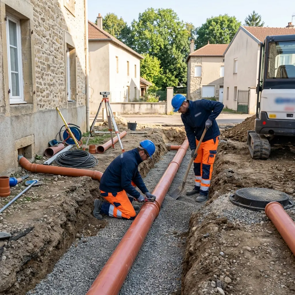 Raccordement au tout à l'égout Liverdun (54460)