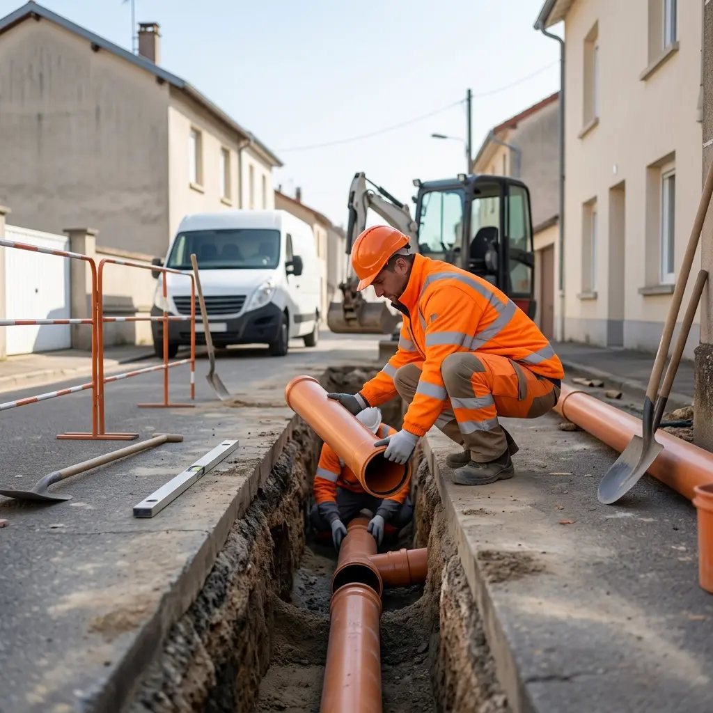 Raccordement au tout à l'égout Tomblaine (54510)