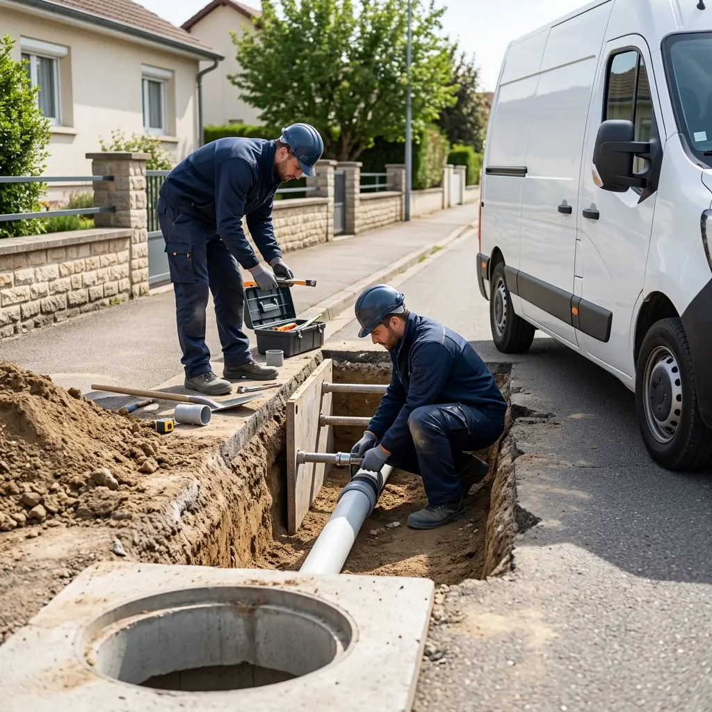 Raccordement au tout à l'égout Laxou (54520)