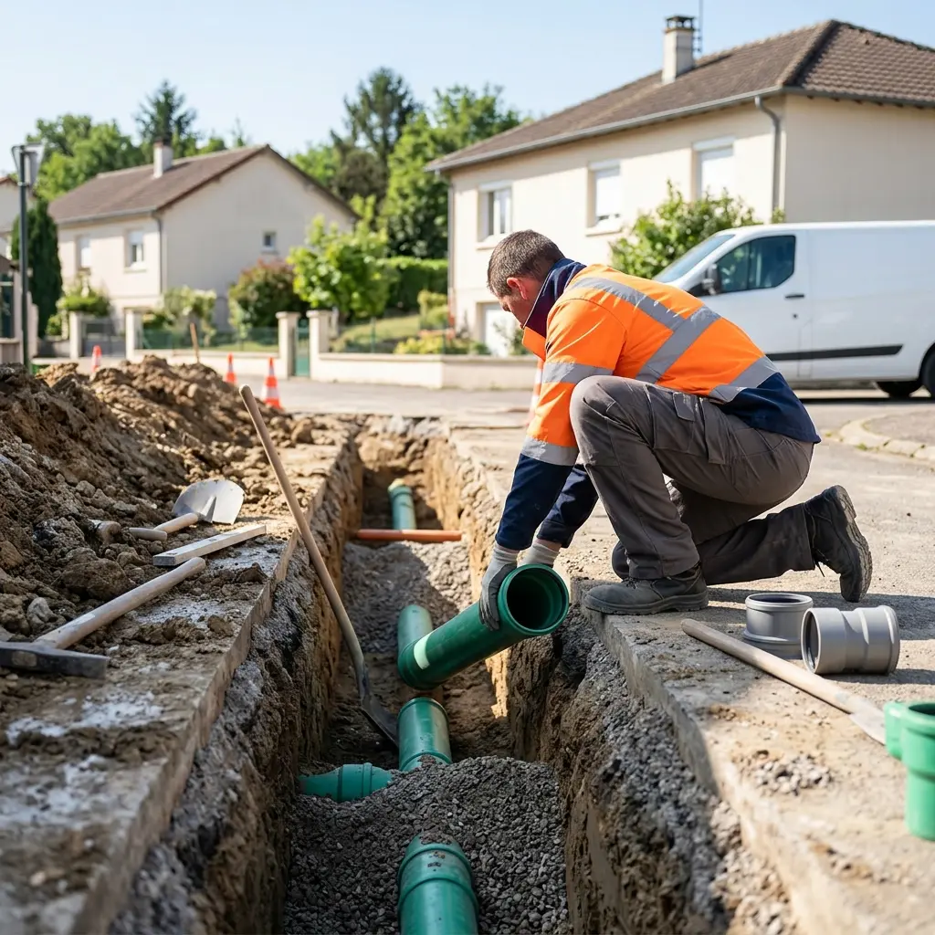 Votre raccordement au tout à l'égout sans souci à Fléville-devant-Nancy