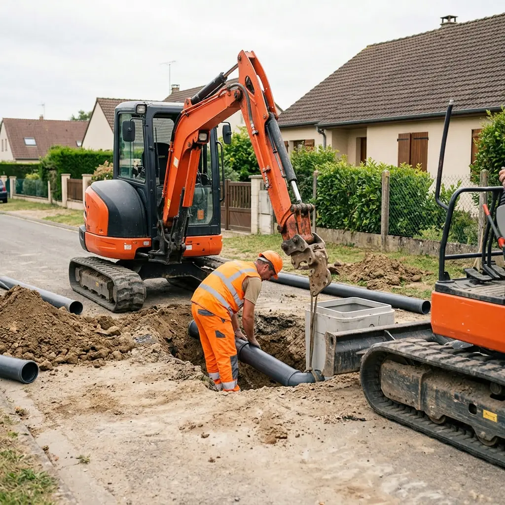 Raccordement au tout à l'égout Bois-de-Haye (54840)