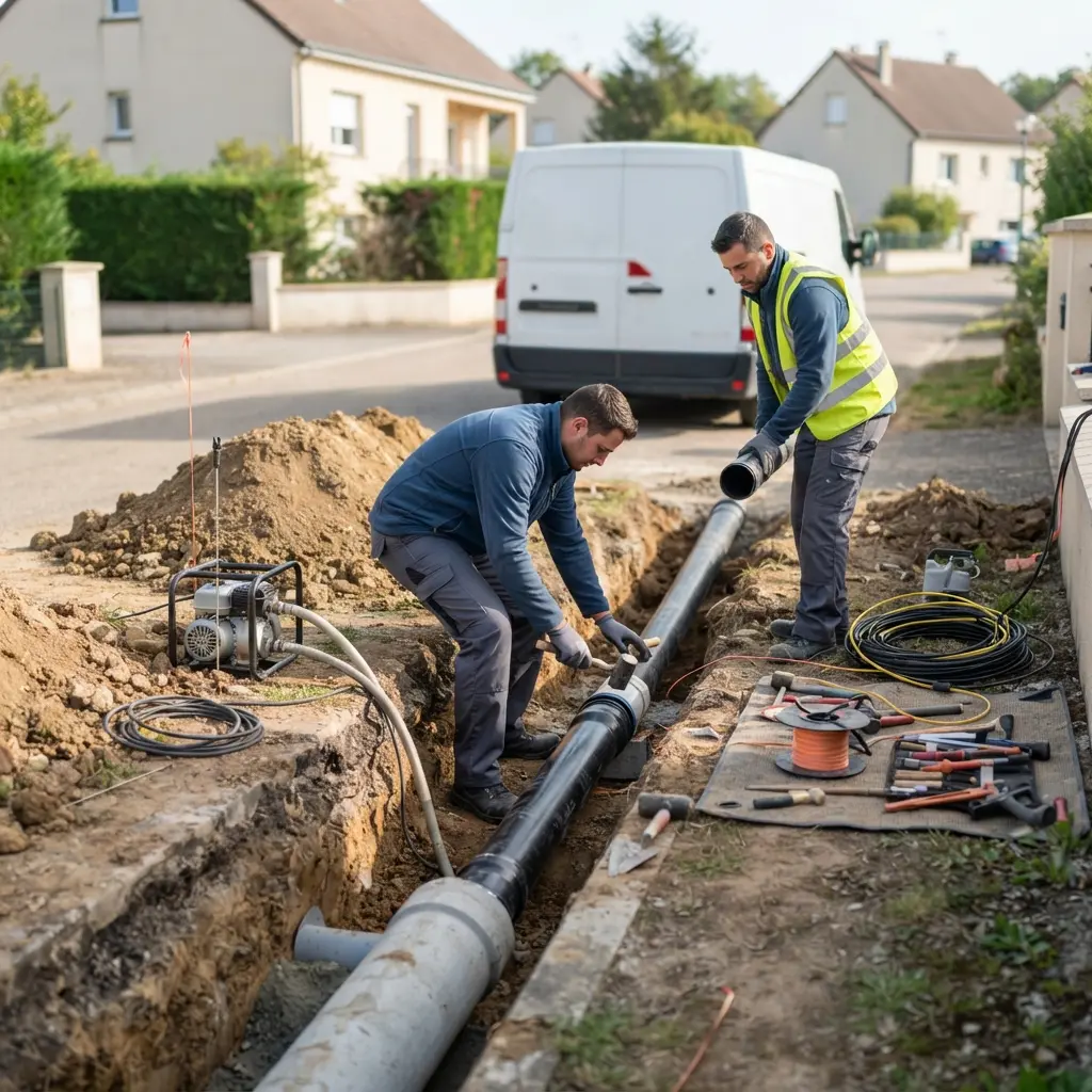 Raccordement au tout à l'égout Gondreville (54840)
