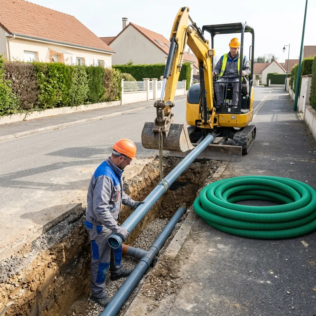 Raccordement au tout à l'égout Valleroy (54910)