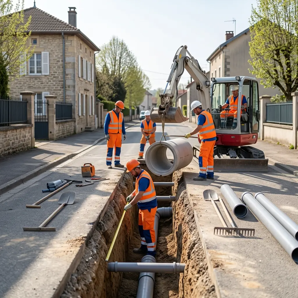 Raccordement au tout à l'égout Verdun (55100)