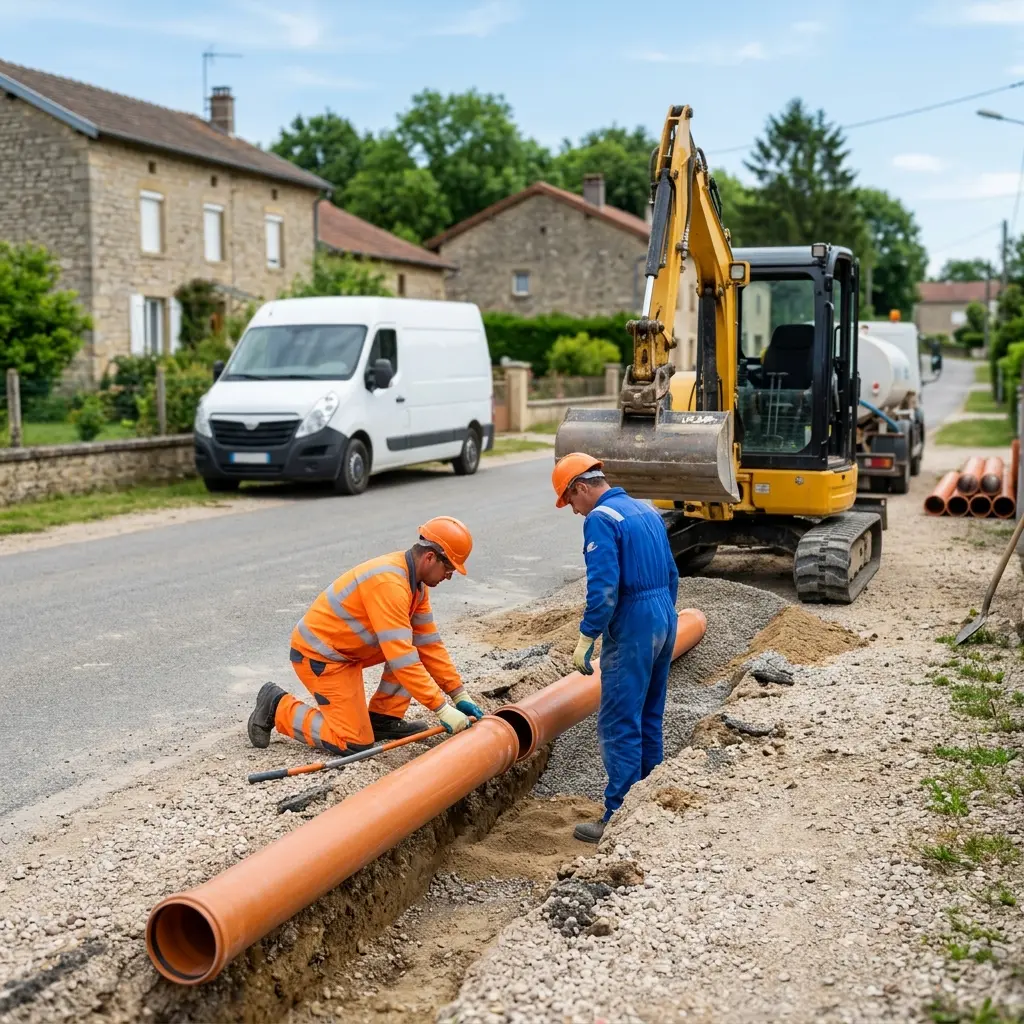 Raccordement au tout à l'égout Bouligny (55240)