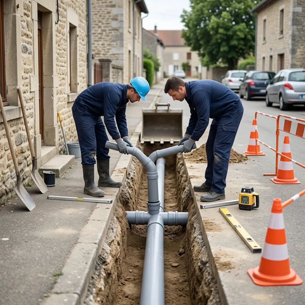 Raccordement au tout à l'égout Belleville-sur-Meuse (55430)