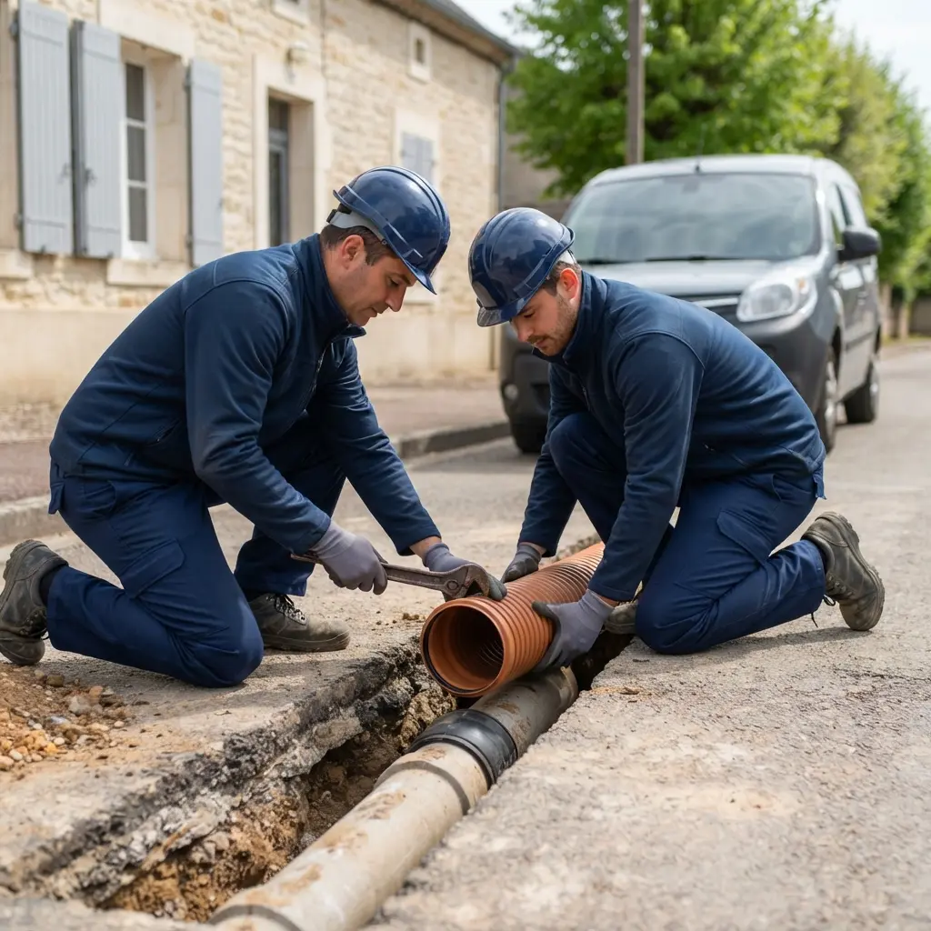 Comment se déroule un raccordement au tout à l'égout à Ligny-en-Barrois ?