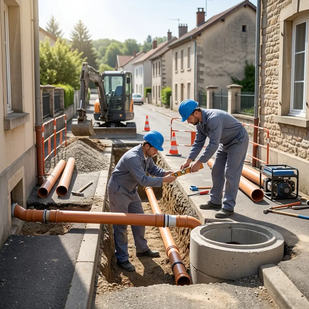 Approche technique du raccordement à Stenay