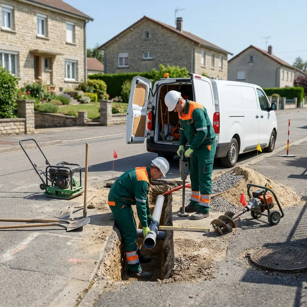 Raccordement au tout à l'égout Stenay (55700)