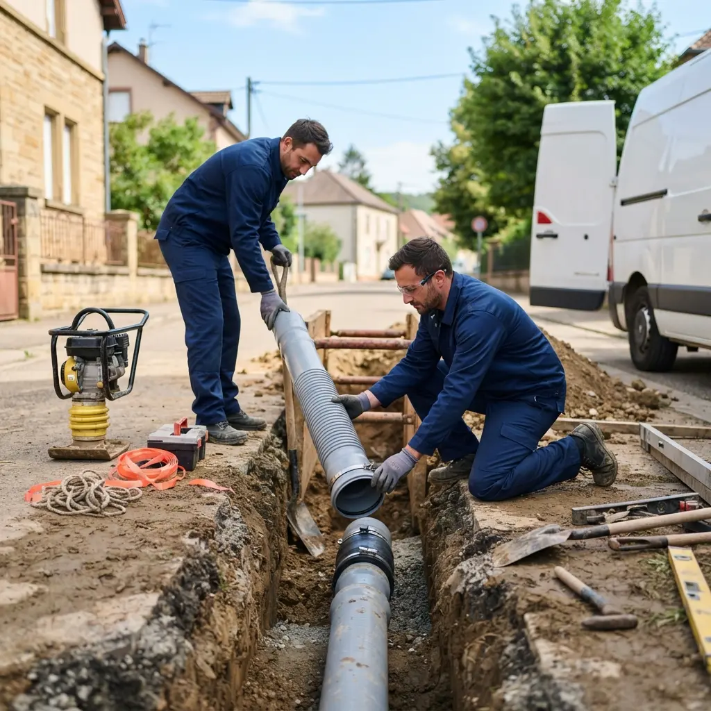 Raccordement au tout à l'égout Metz (57070)