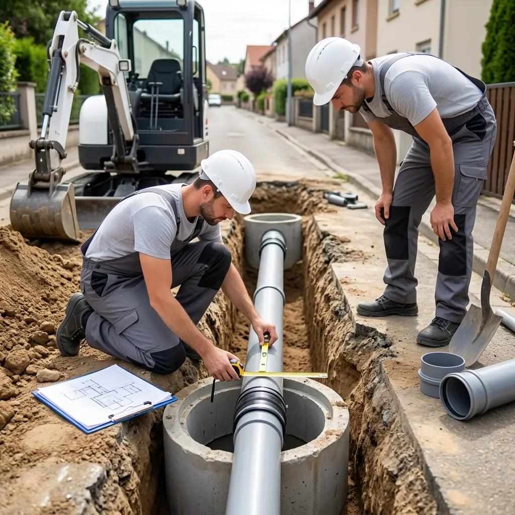 Raccordement au tout à l'égout Thionville (57100)