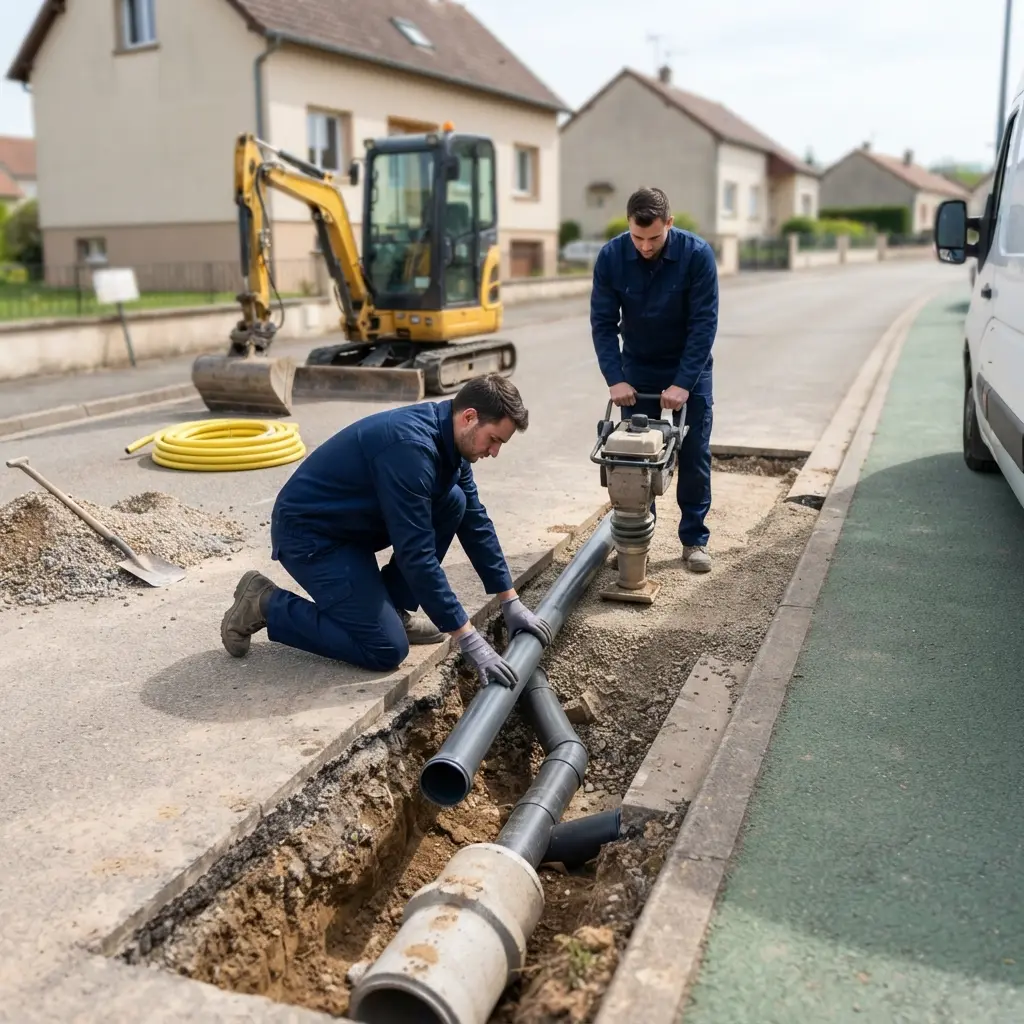 Raccordement au tout à l'égout Boulay-Moselle (57220)