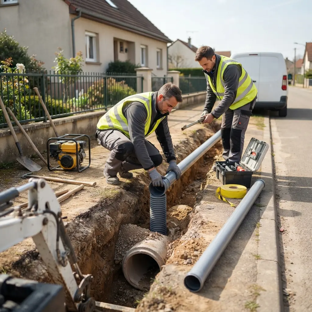 Expertise en raccordement au tout à l'égout à Fameck